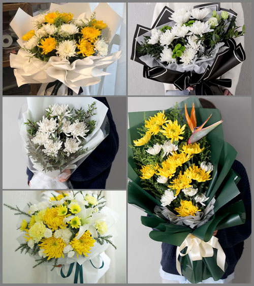 广东揭阳市普宁市梅林镇边角村白事花束代送